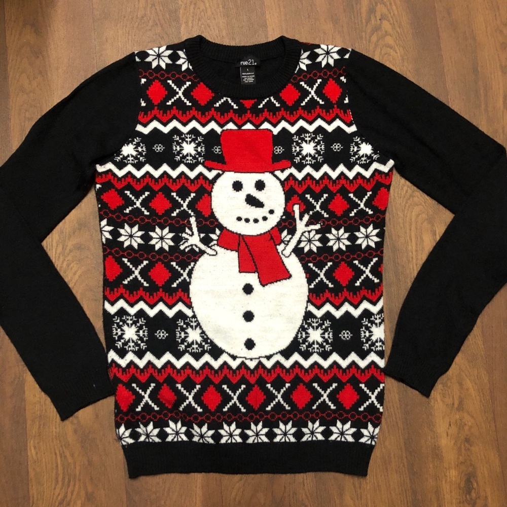 Rue21 Christmas | Ugly Sweater | Snowman Large | L